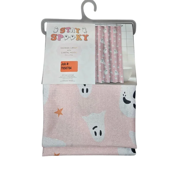 Pink Ghost Curtain Set - Picture 2 of 4